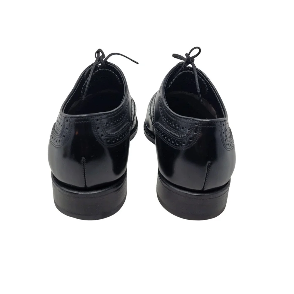 Florsheim Lexington Wingtip Oxford Shoes Size 9 Black Leather Dress Shoes Career